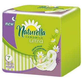 Изображение товара Прокладки натурелла ultra camomile night №7 Прокладки натурелла ultra camomile night №7 фотография