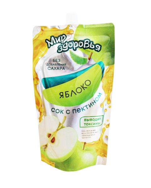 Изображение товара Сок Яблочный с пектином без сахара Мир здоровья 300г Сок Яблочный с пектином без сахара Мир здоровья 300г фотография