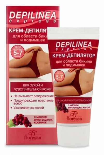 Изображение товара Крем депилятор для области бикини и подмышек Флоресан 50мл Крем депилятор для области бикини и подмышек Флоресан 50мл фотография