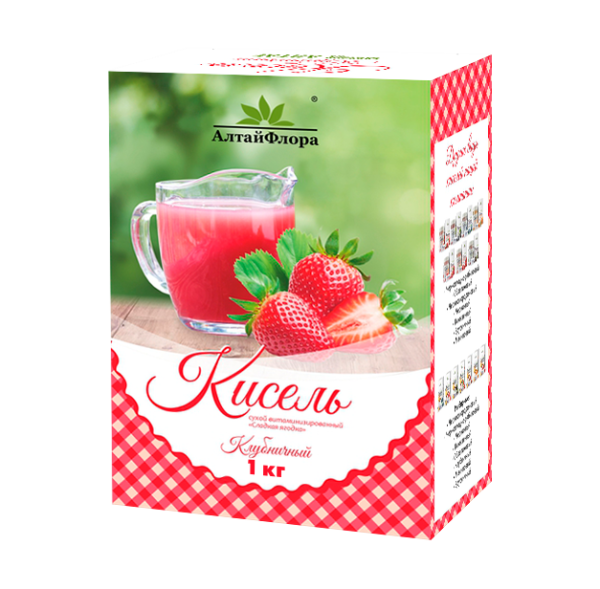 Изображение товара Кисель Сладкая ягодка клубничный Алтайфлора коробка 1кг Кисель Сладкая ягодка клубничный Алтайфлора коробка 1кг фотография
