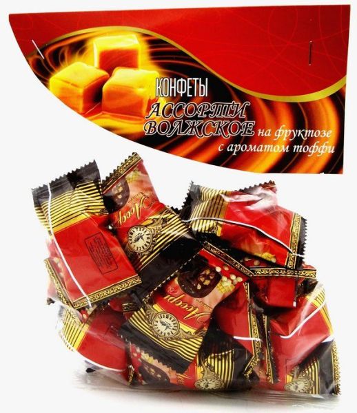 Изображение товара Конфеты Волжское Ассорти тоффи на фруктозе 180г Конфеты Волжское Ассорти тоффи на фруктозе 180г фотография