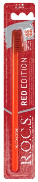 R.O.C.S. зубная щетка red edition classic средняя фотография