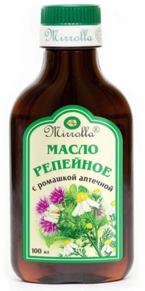 Изображение товара Масло репейное Мирролла с ромашкой аптечной 100 мл Масло репейное Мирролла с ромашкой аптечной 100 мл фотография