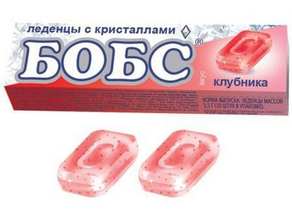 Изображение товара Бобс леденцы Клубника с кристаллами Бобс леденцы Клубника с кристаллами фотография