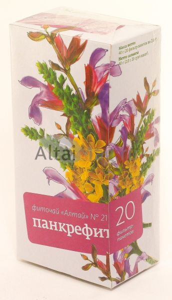Изображение товара Фиточай Алтай №21 панкрефит, 20 пакетиков Фиточай Алтай №21 панкрефит, 20 пакетиков фотография