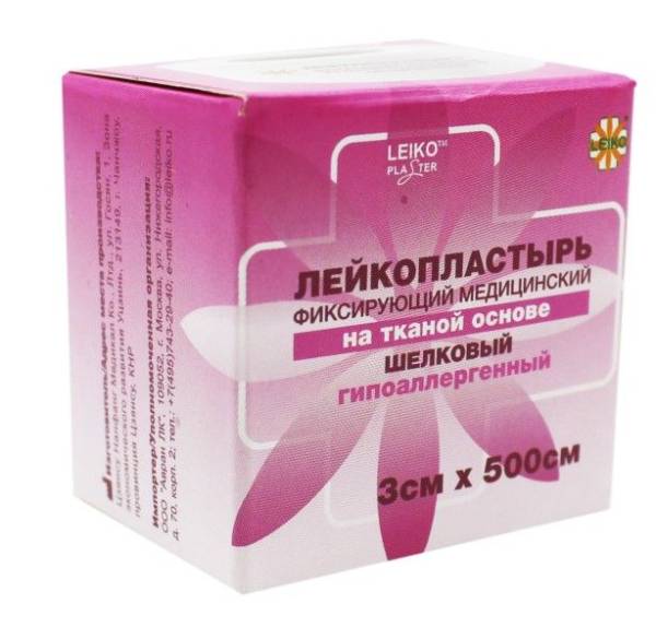 Изображение товара Лейкопластырь Leiko фиксирующий на тканой основе шелковый 3х500см Лейкопластырь Leiko фиксирующий на тканой основе шелковый 3х500см фотография